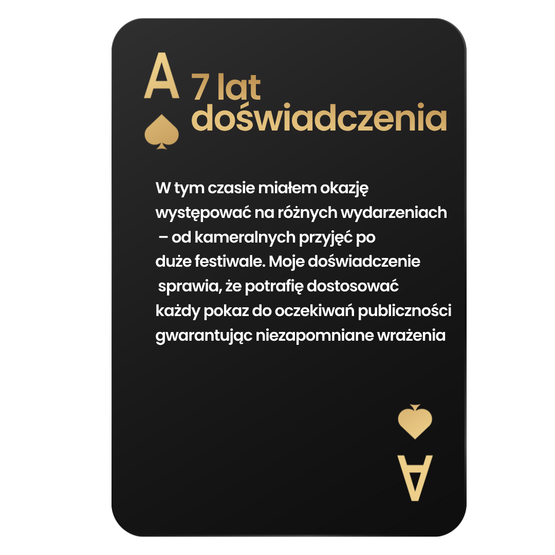 Lata doświadczenia na scenie - Bartini