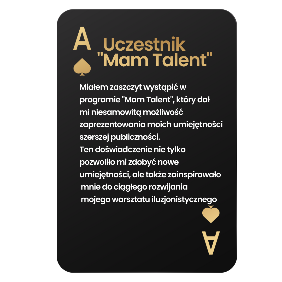 Talent sceniczny - iluzjonista Bartini